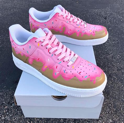 Pink Frosting Sprinkle Donut Nike Air Force 1's – B Street Shoes