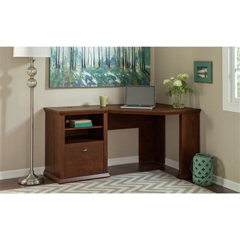 Bush Furniture Yorktown Corner Desk in Antique Cherry ...