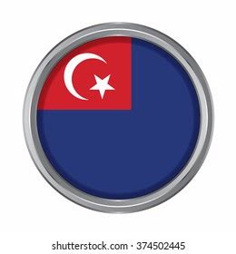 3d Button Flag Johor State Federal Stock Vector (Royalty Free ...