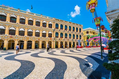 China, Macau - September 6 2018 - Beautiful Old Architecture Building ...