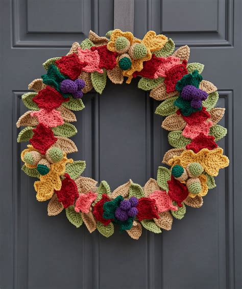 Fabulous Fall Wreath Free Crochet Pattern ⋆ Crochet Kingdom