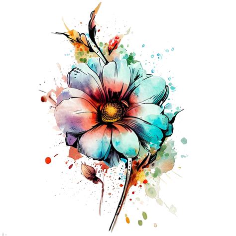 Draw Watercolor Flowers | Best Flower Site