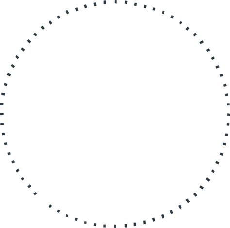 Circle Broken Line PNG