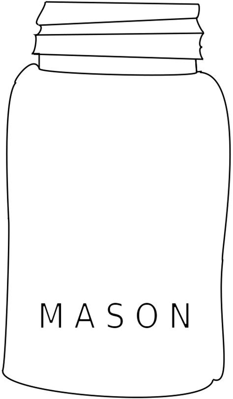 Mason Jar Free Embroidery Pattern - kitskorner