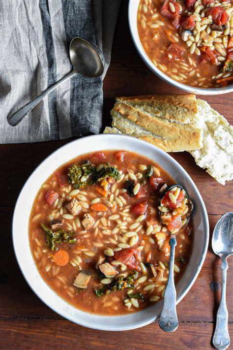 Tomato Orzo Soup With Chicken - Recipe Hippie