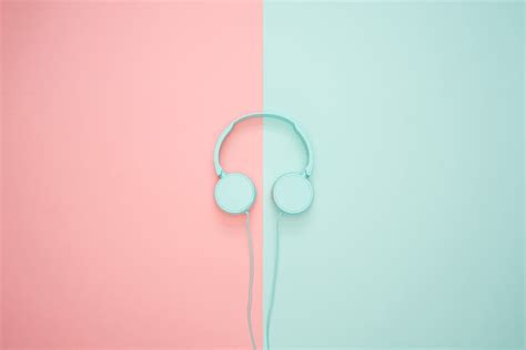 HD wallpaper: pink corded headphones, minimalism, pastel, stethoscope ...