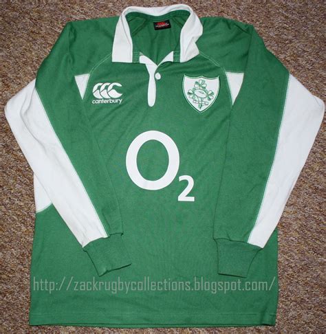 ZackRugby Collections®: Ireland LS Home Rugby Jersey-12 years old