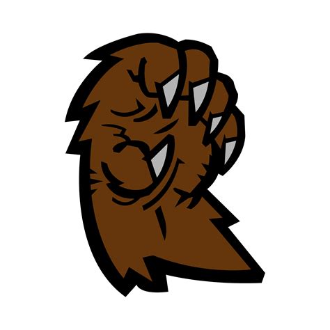 Grizzly bear claw vector illustration 507157 Vector Art at Vecteezy