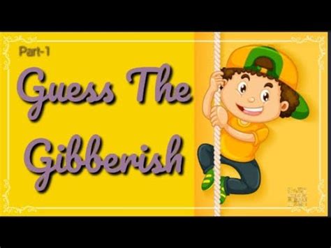 Guess ||gibberish||word games|| - YouTube