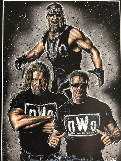 NWO Original Framed Art. WCW WWF | Etsy