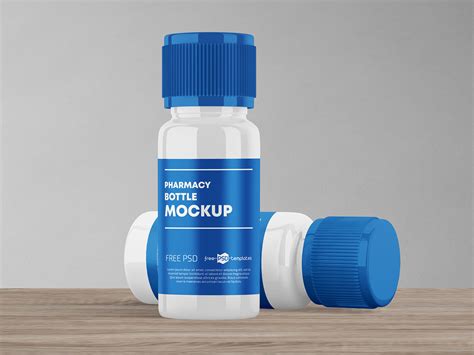 Free Plastic Pill / Tablet Bottle Mockup PSD Set - Good Mockups