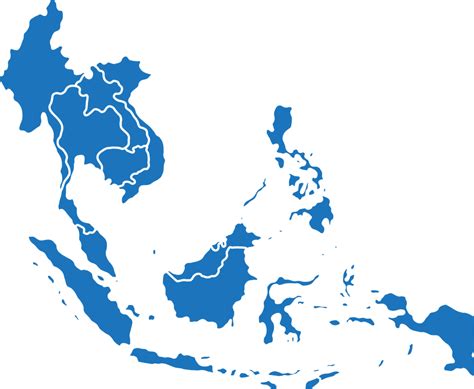 doodle freehand drawing of south east asia countries map. 12806773 PNG