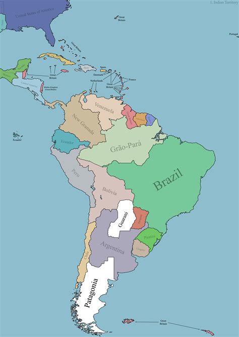 Victoria 3 Map - Central and South America in 1836 : r/victoria3