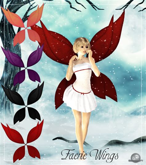 "Faerie Wings" For Universal Wings V.2 - Poser - ShareCG