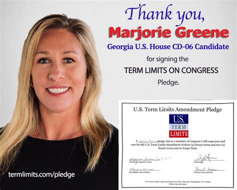 Marjorie Greene Pledges Support for Term Limits on Congress - U.S. Term Limits