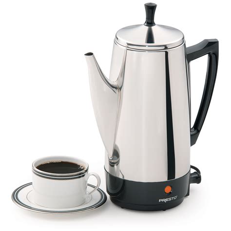 12-Cup Stainless Steel Coffee Maker - Coffee Makers - Presto®