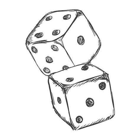 Drawing Of A Rolling Dice Illustrations, Royalty-Free Vector Graphics & Clip Art - iStock