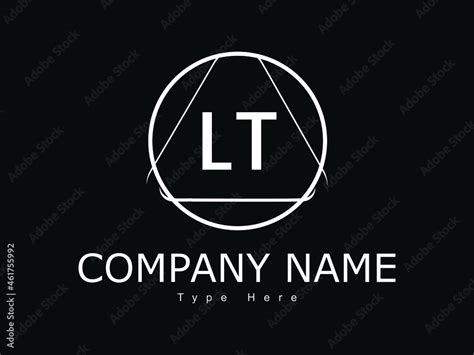 LT lt letter design logo logotype icon concept with font and classic elegant style look vector ...