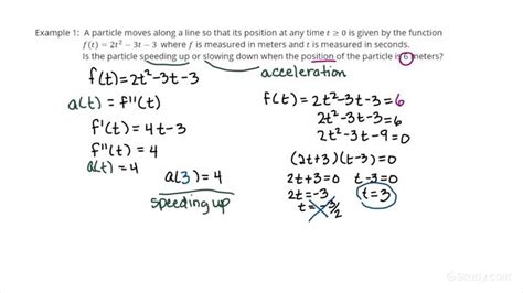 Solving Rectilinear Motion Problems Involving a Combination of Position, Speed, Velocity and ...