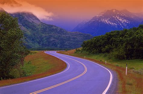 Two Lane Country Road In Mountains Photograph by Don Hammond