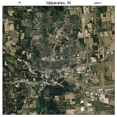 Aerial Photography Map of Valparaiso, IN Indiana