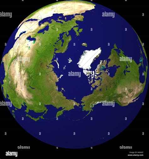 Earth North Pole Map