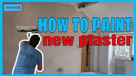 How to paint new plaster, painting new plaster. - YouTube