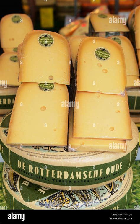 Rotterdamsche oude cheese sold at the cheese market in Rotterdam Stock Photo - Alamy