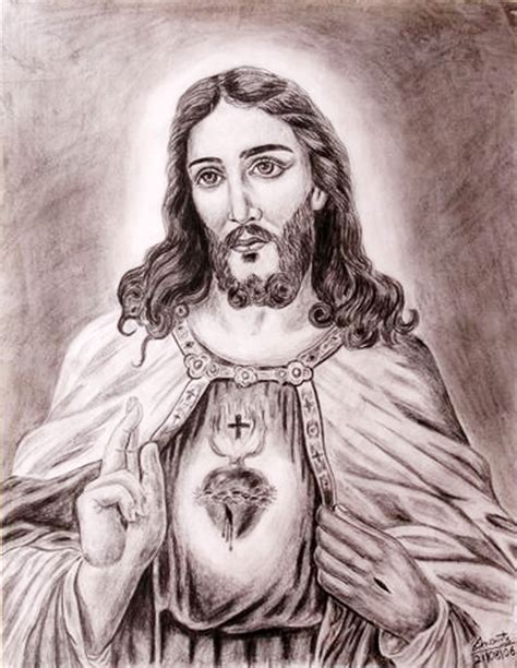 Pencil Drawing Of Jesus Christ at GetDrawings | Free download