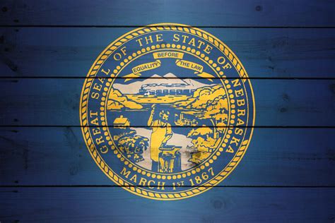 Flag of Nebraska - Wood Texture - Download it for free
