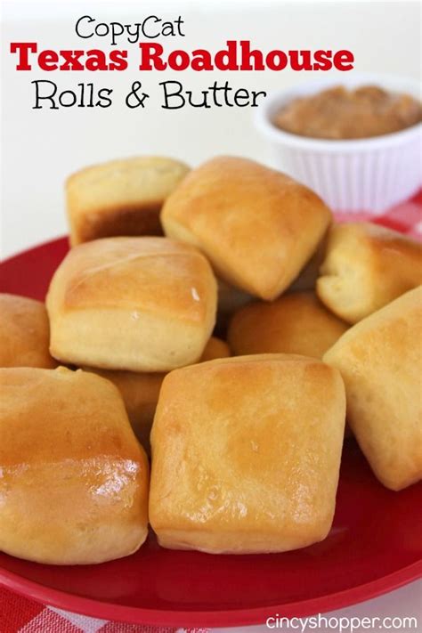 CopyCat Texas Roadhouse Rolls with Cinnamon Honey Butter Recipe | Recipe | Honey butter recipe ...