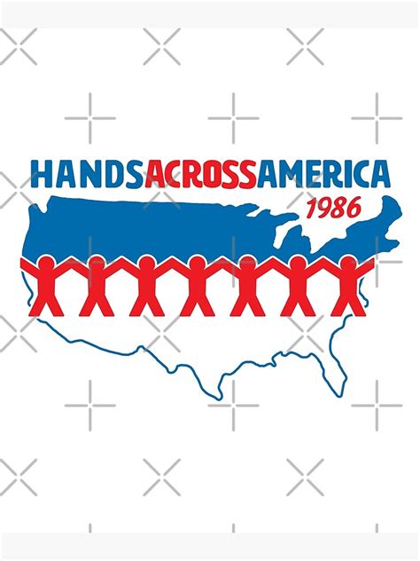 "Hands Across America 1986 - Us" Canvas Print by huckblade | Redbubble