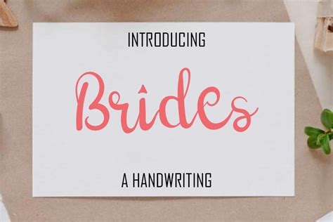 Brides Font by Snowman Studio · Creative Fabrica