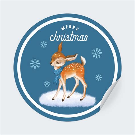 Page 7 - Free custom printable Christmas stickers | Canva