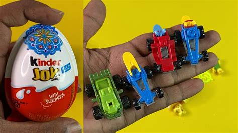 Collection of Kinder Joy with Car and Animals Surprise inside - YouTube