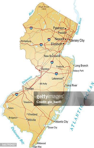 Princeton New Jersey Map Photos and Premium High Res Pictures - Getty ...