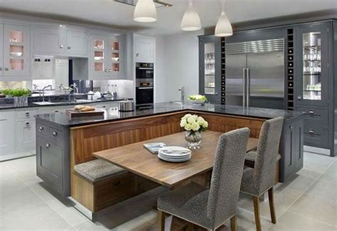 Kitchen island with built-in seating inspiration | The Owner-Builder Network | Kitchen island ...