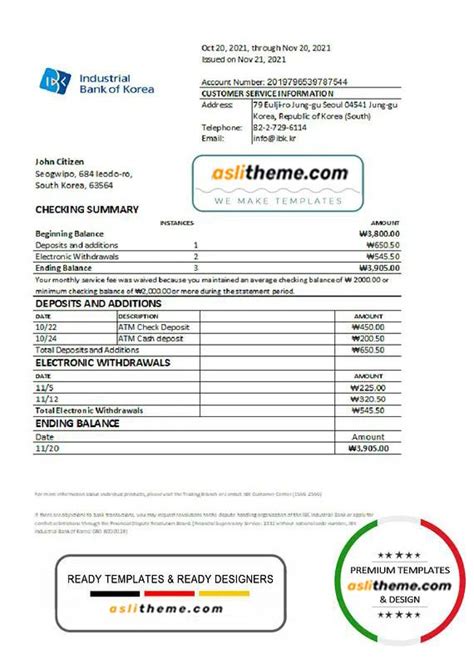 Bank Statement Bank Rakyat