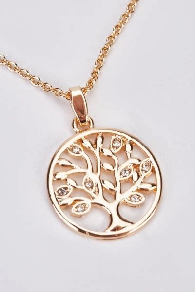 Gold Tree Of Life Pendant Necklace - Just $7