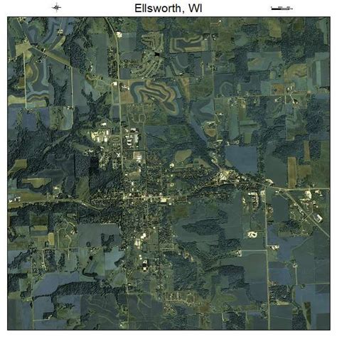 Aerial Photography Map of Ellsworth, WI Wisconsin