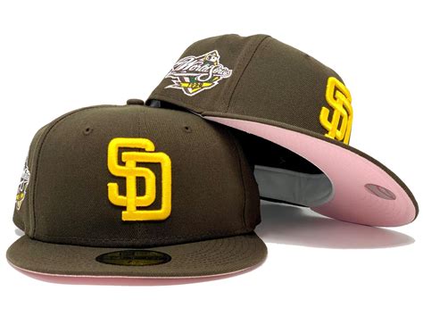 SAN DIEGO PADRES 1998 WORLD SERIES BROWN PINK BRIM NEW ERA FITTED HAT – Sports World 165