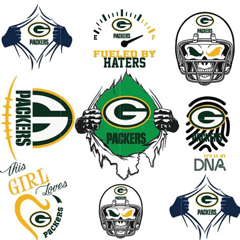 Green bay packers Svg, Football Team Logo Svg, Football Svg, NCAA Svg ...