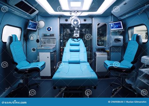 Interior of an Ambulance with the Necessary Equipment for Patient Care Stock Photo - Image of ...