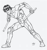 Nightwing And Robin Coloring Pages sketch template