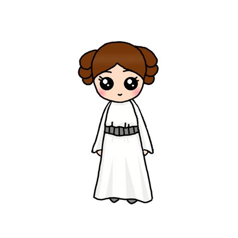 How to Draw Princess Leia - Step by Step Easy Drawing Guides - Drawing ...