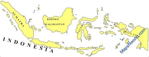 Indonesia outline map