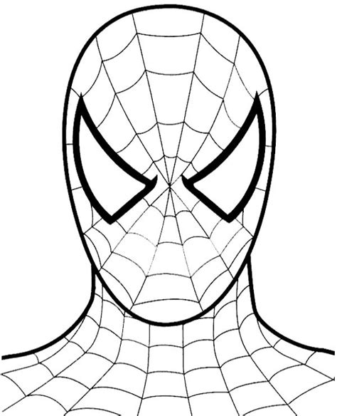 Full face of spider man you must excite to draw under 3 easy steps ...