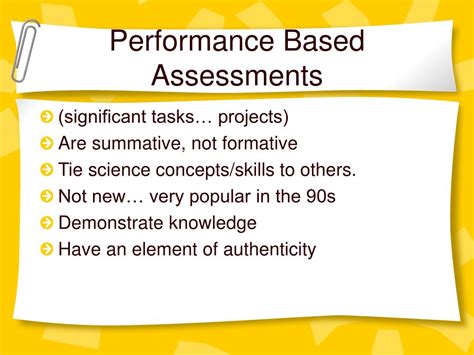 PPT - Performance Based Assessments PowerPoint Presentation, free ...