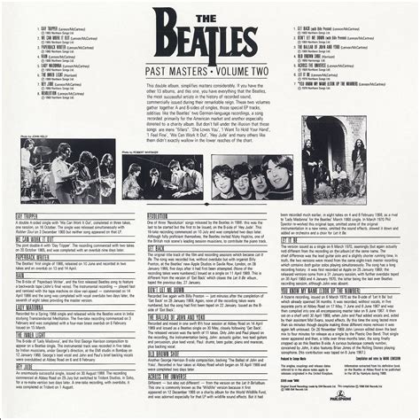 Beatles MIDI/MP3 Music Homepage - Past Masters, Volume #2