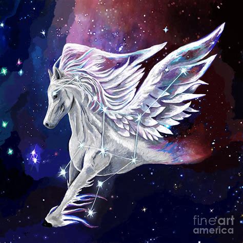 Pegasus Rising Constellation Painting by Jackie Case - Fine Art America